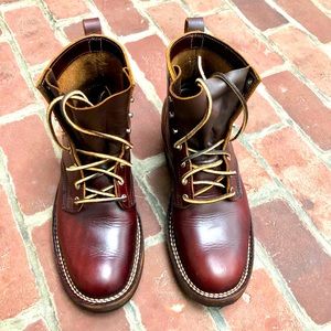 Nicks Handmade Boots Robert Sz 9D Burgundy CXL Handmade USA